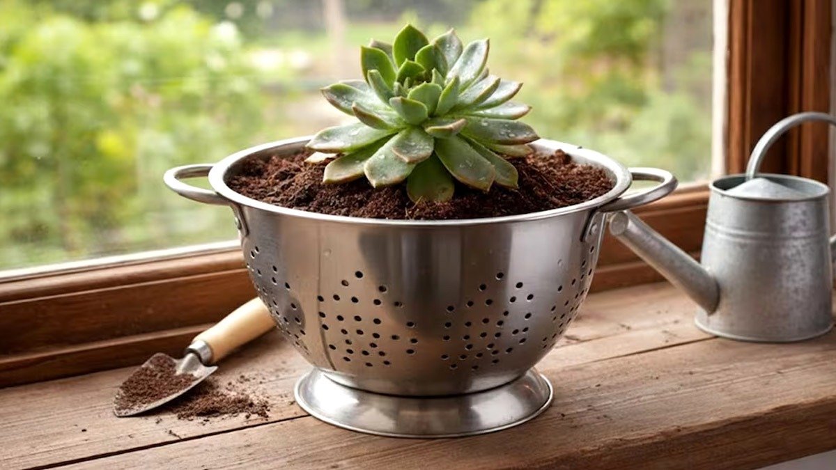 Tradiční květináče už nefrčí: kuchyňská pomůcka, která je nahrazuje na zahradě