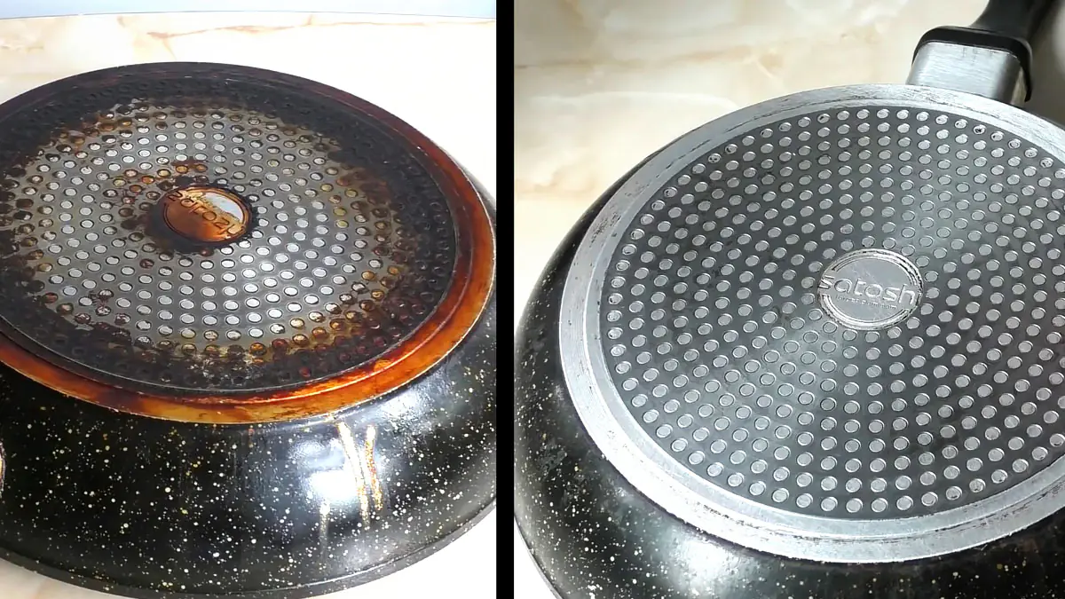 Posypte tento prášek na mastnotu připečenou k pánvi… za 5 minut bude jako nová