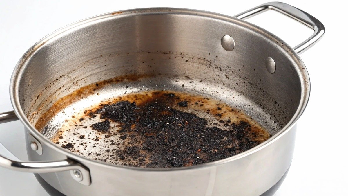 Nepotřebujete vařící vodu... stačí nasypat toto množství sody na pánev