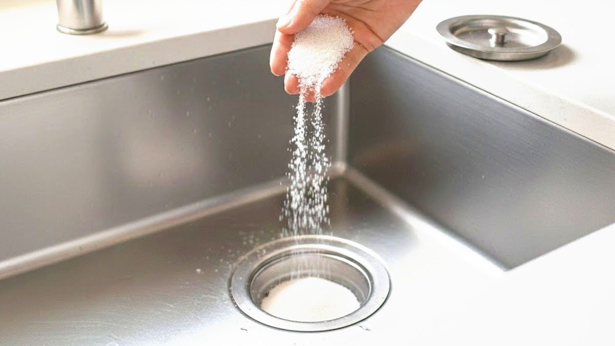 Nasypte hrst „tohoto“ do odpadu v dřezu a počkejte 10 minut