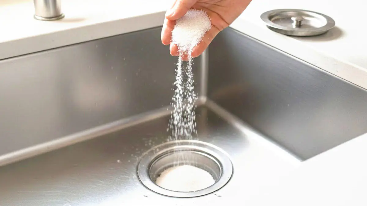 Nasypte hrst „tohoto“ do odpadu v dřezu a počkejte 10 minut