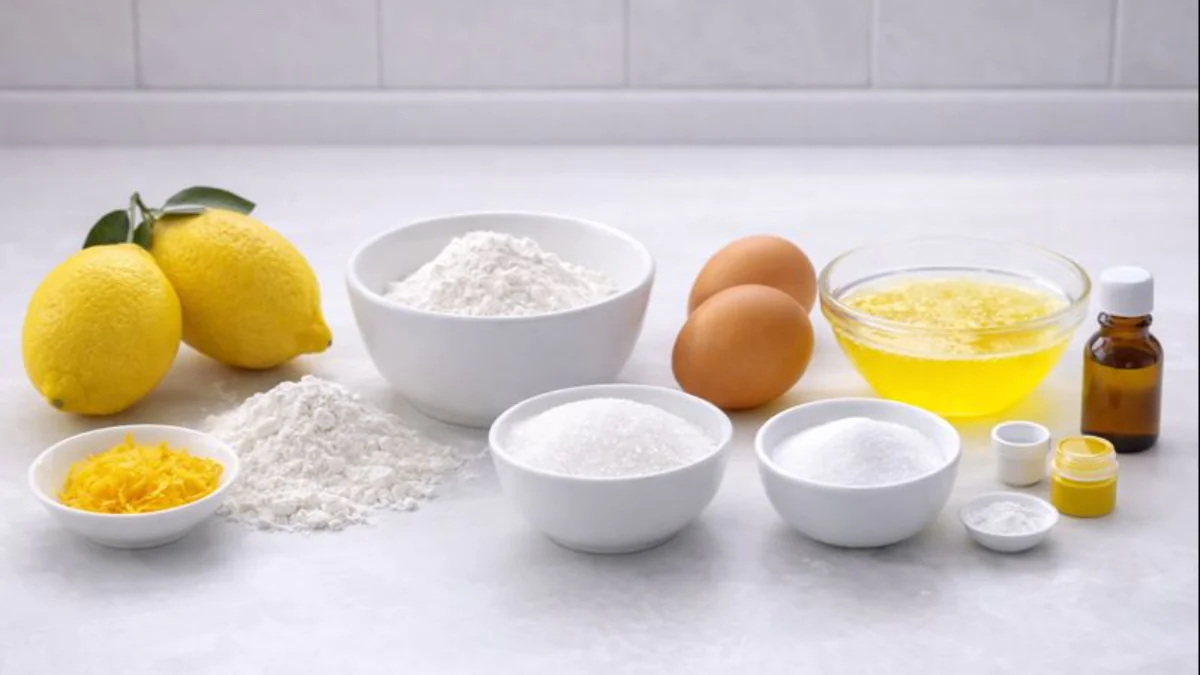 Zasněžené citronové sušenky