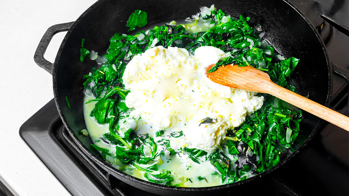 Sformato (zapečený nákyp) z ricotty a špenátu