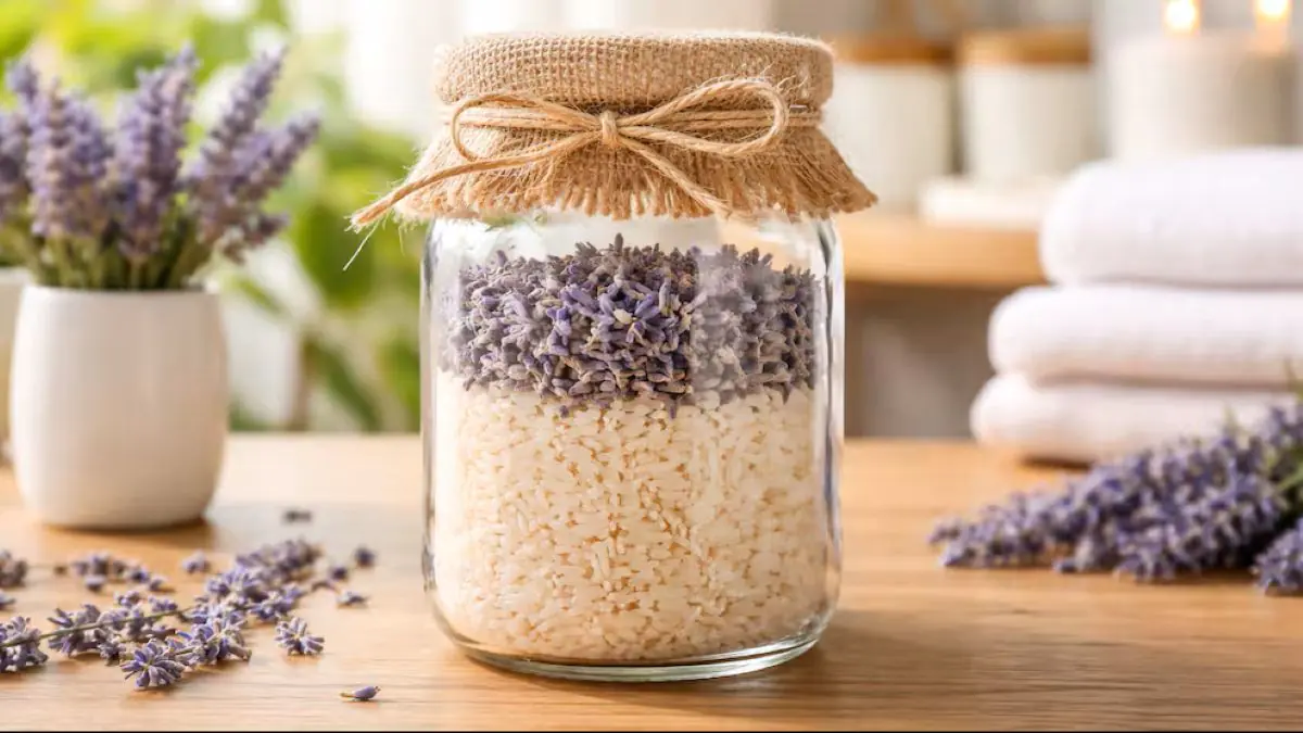 Kde doma mít sklenici s rýží a levandulí a proč se to doporučuje
