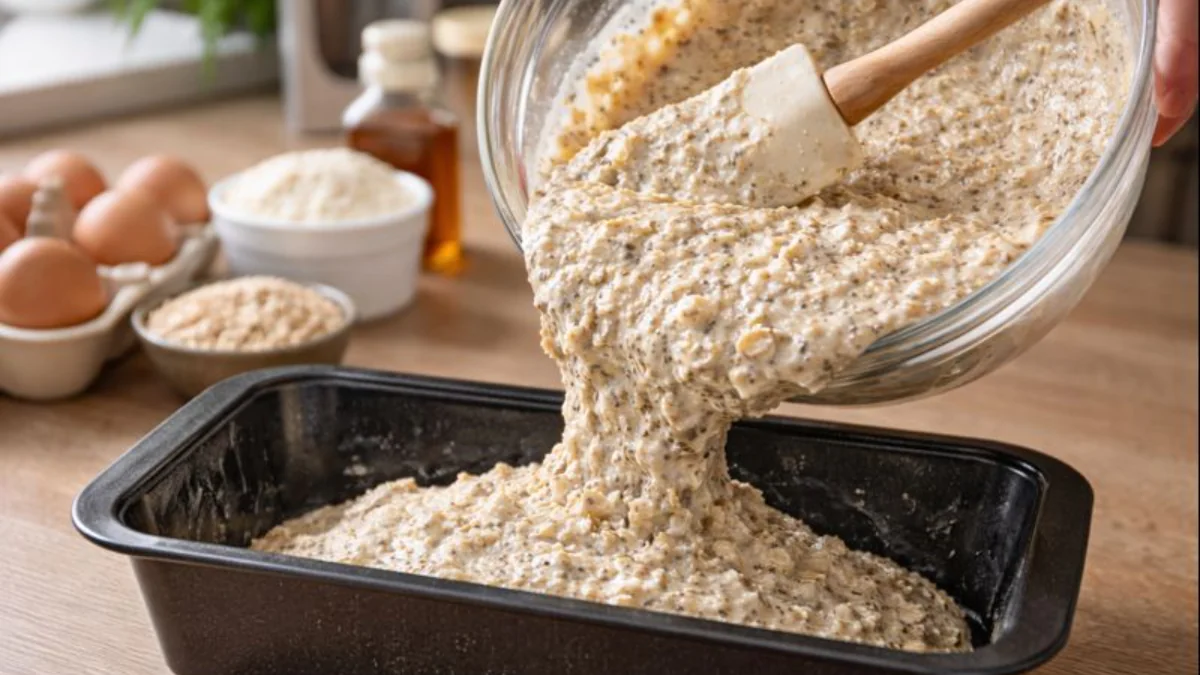 Chléb s tvarohem a ovesnými vločkami: vylepšená verze