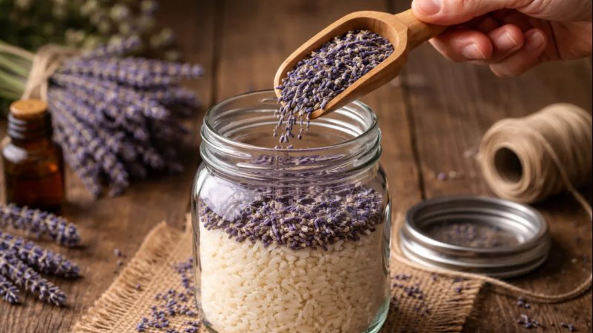 Kde doma mít sklenici s rýží a levandulí a proč se to doporučuje