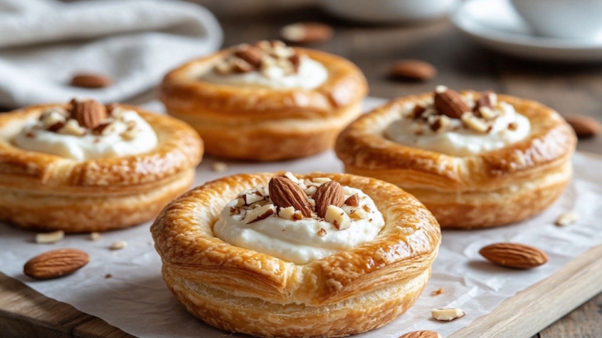 Lepší než croissant z české kavárny mandlové košíčky s tvarohem