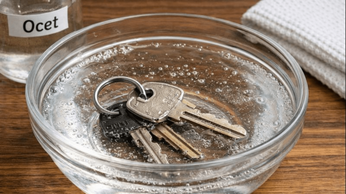 Oprašovat domácí klíče octem: co to způsobí a proč odborníci tento jednoduchý návyk tak často doporučují