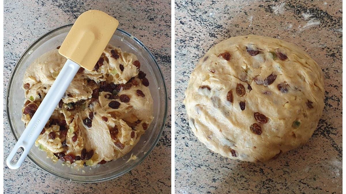 Vánoční pohádka v českém domově Klasická štola s rozinkami a rumem jednoduché suroviny a snadné tvarování