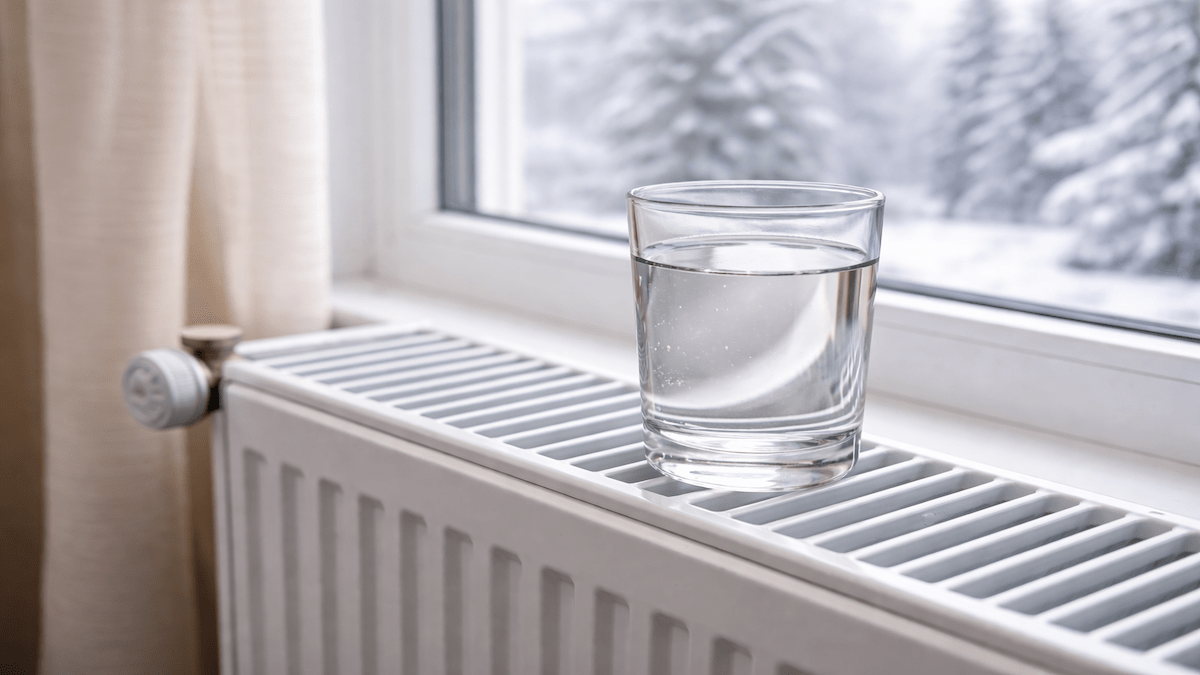 Proč se v Česku v zimě dává na radiátor hrnek s vodou Jednoduché gesto s viditelným efektem