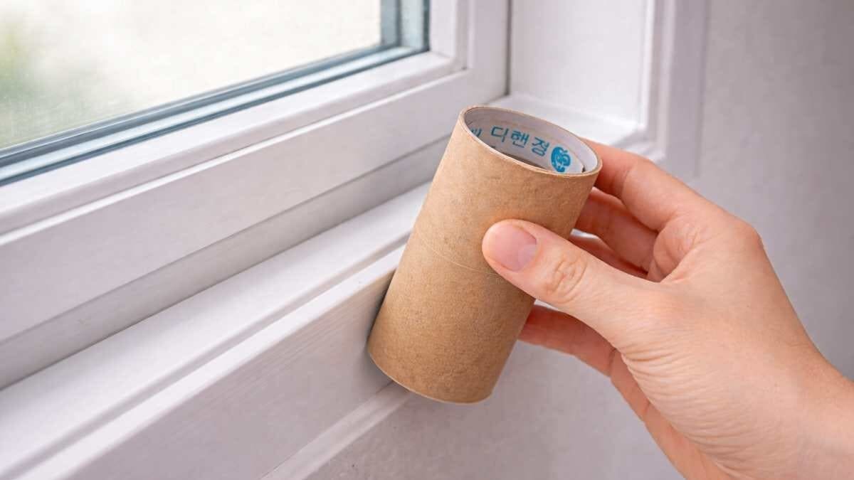 Prosím, zkuste přiložit roličku od toaletního papíru k „okenímu rámu“… proč jsem o téhle skvělé věci nevěděl