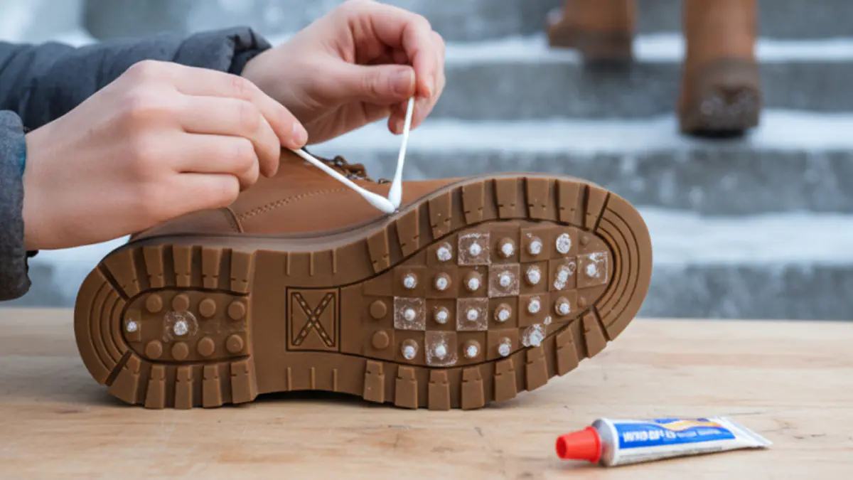 Rozmazávám vatou po podrážce — a nekloužu ani na zledovatělém schodišti stačí jednou na celou zimu