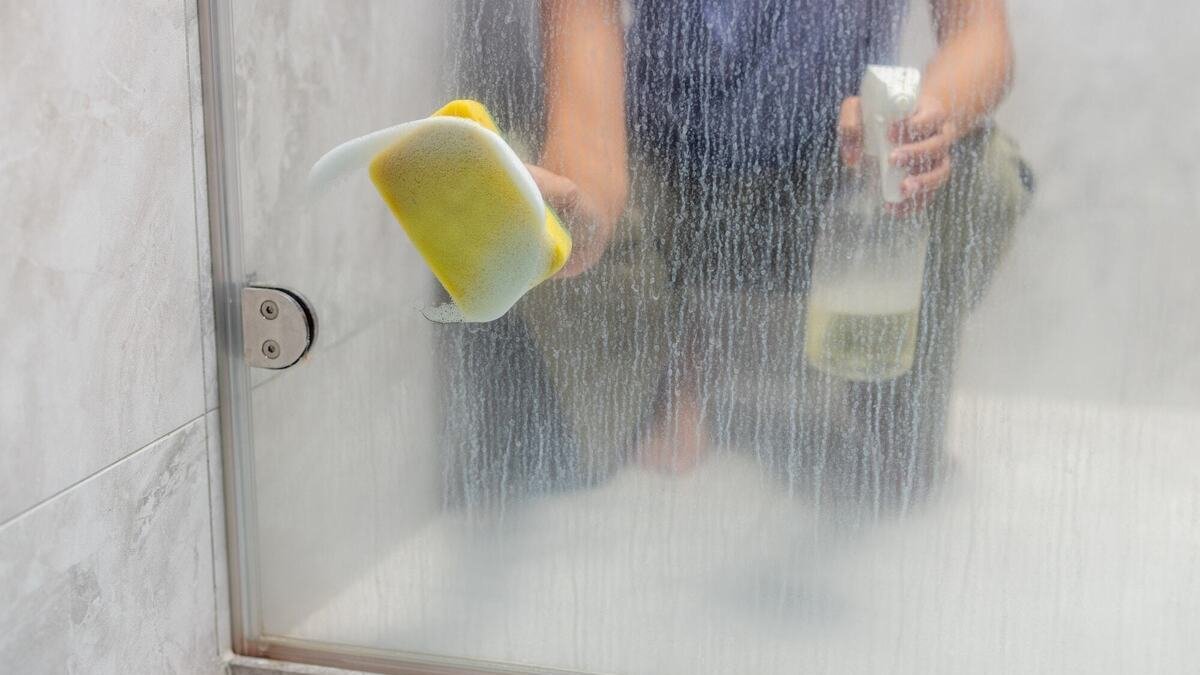 S pomocí jednoho domácího prostředku se sprchový kout vyčistí téměř sám