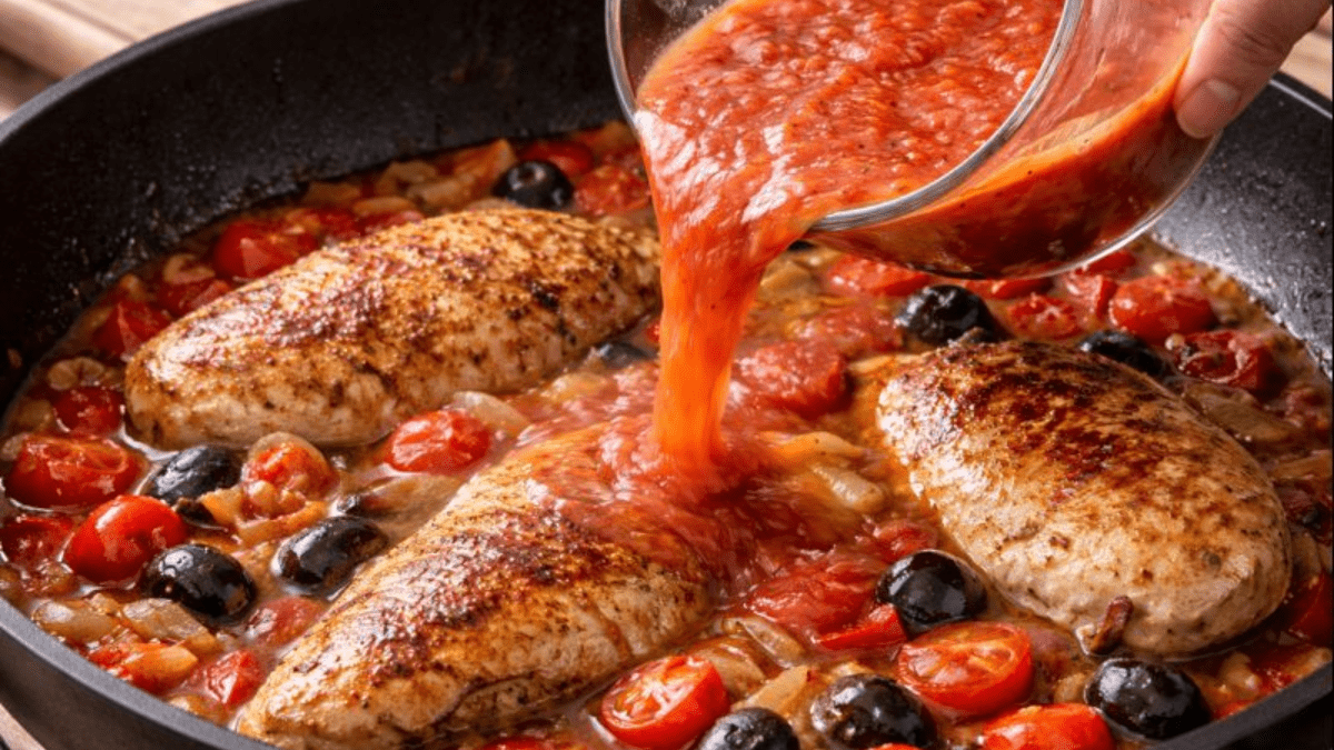 Řecká kuřecí pánev: středomořské jídlo „z jedné pánve“