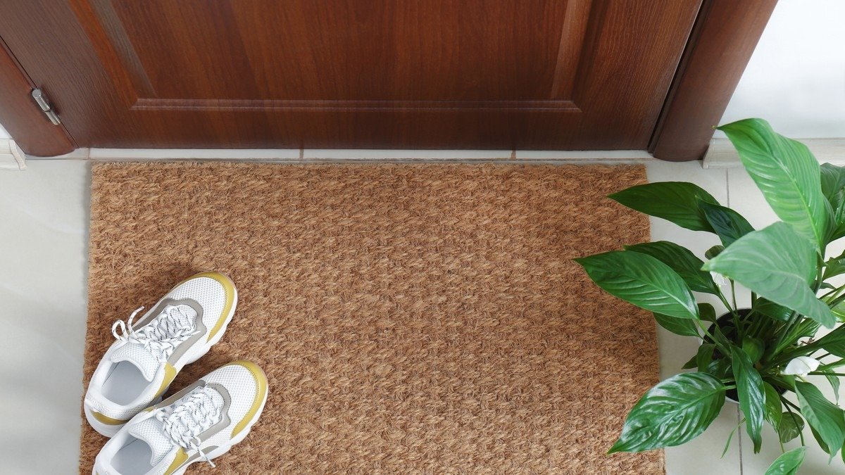 Vstup do domu se mění designový trend, který posílá rohožku do minulosti