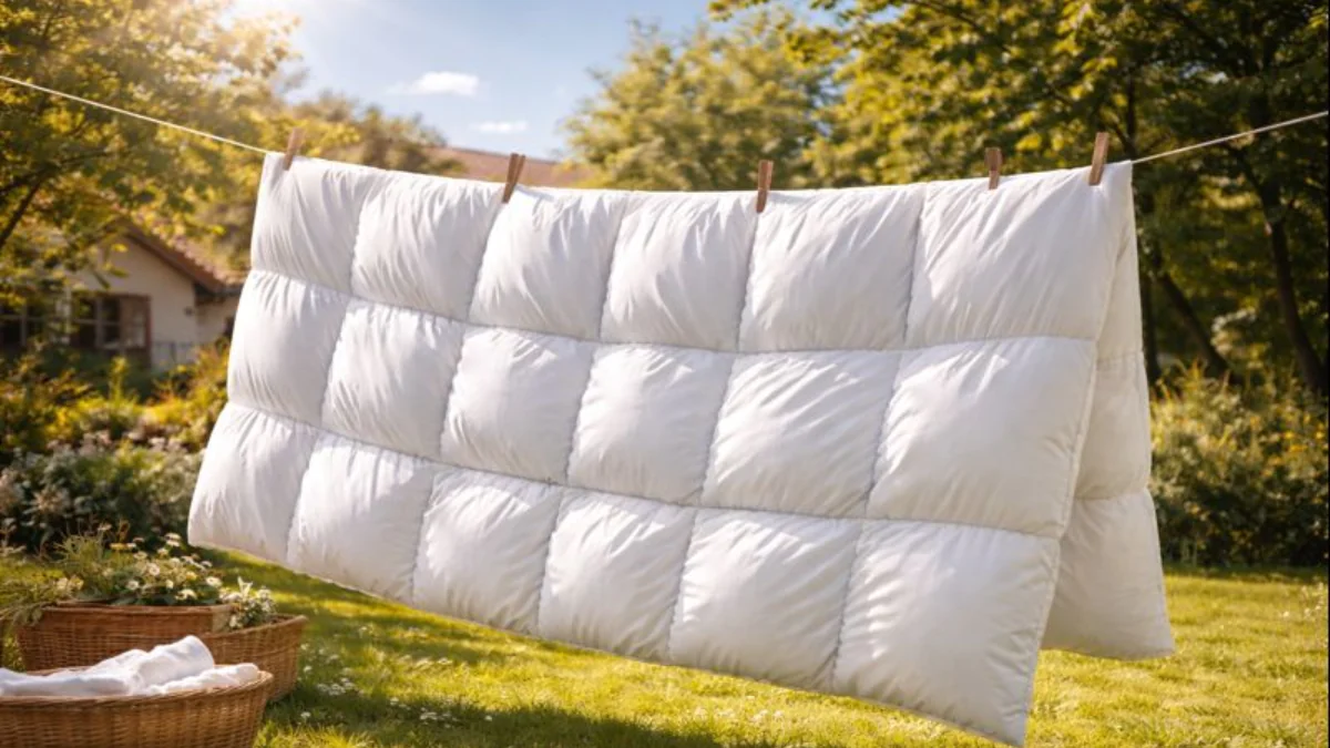 Vyjasnilo se – sušte peřinu a už ji nevyklepávejte! Tři „tradiční“ způsoby nefungují: roztoči stejně přežijí a odborník prozrazuje jeden trik, který rychle usuší a nevybledne