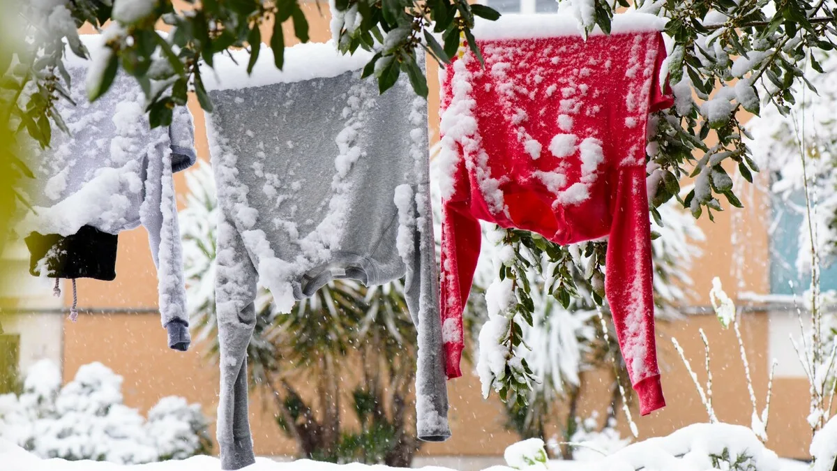 Zimní tipy na praní není slunce Oblečení přesto uschne rychle a bez zápachu