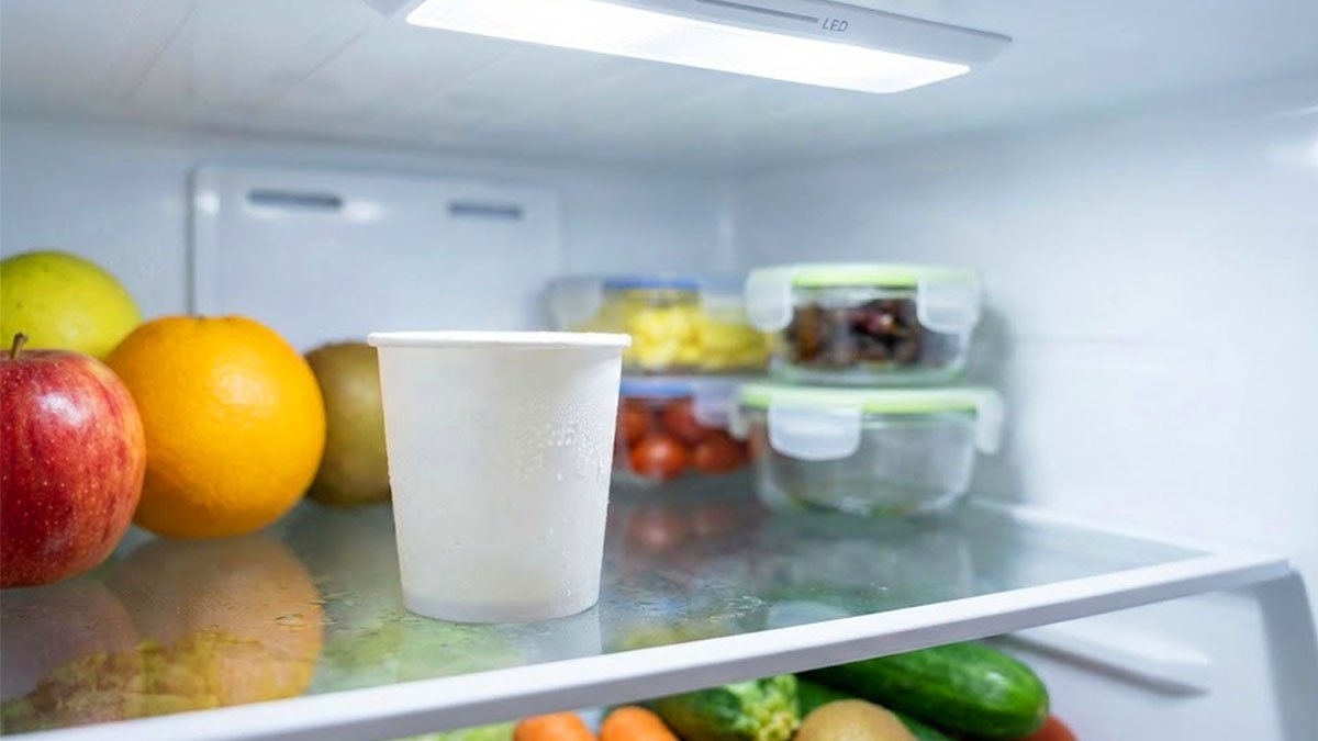 „Dejte do lednice jen jeden takový kelímek“ a bez jakýchkoli pohlcovačů zápachu zároveň zkrotíte vlhkost i nepříjemné pachy