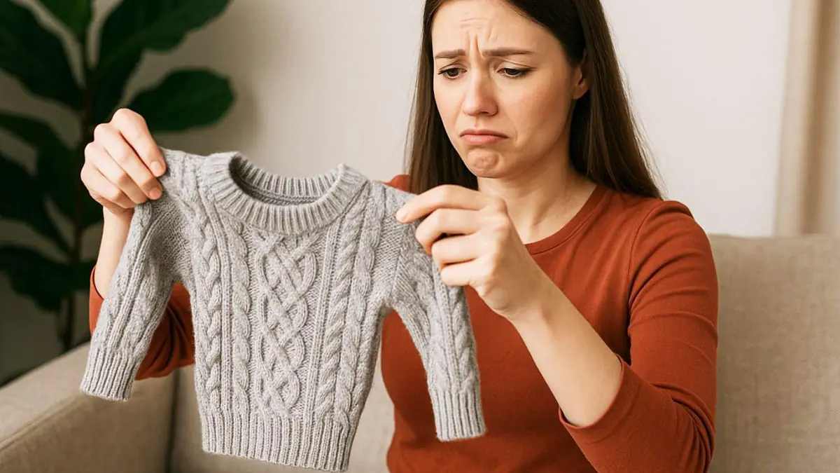 Svetr se po praní srazil – nespěchejte ho vyhodit: s pomocí kondicionéru na vlasy ho snadno obnovíte ve 4 krocích