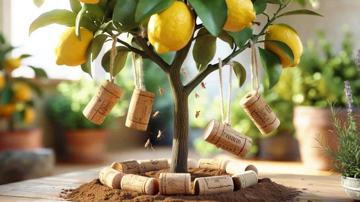Proč zahradníci věší vinné korky na větve citroníku