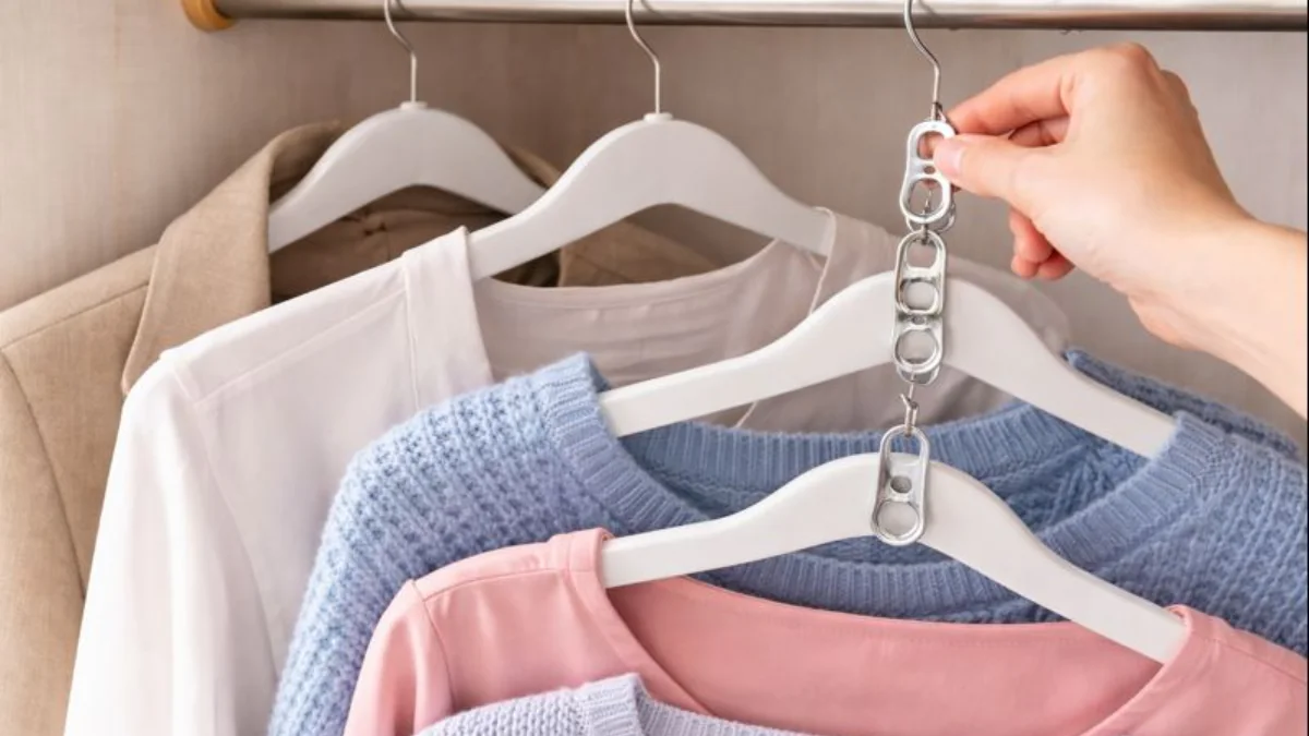 Geniální trik: jak získat v šatní skříni dvojnásobek místa 2 Geniální trik: jak získat v šatní skříni dvojnásobek místa