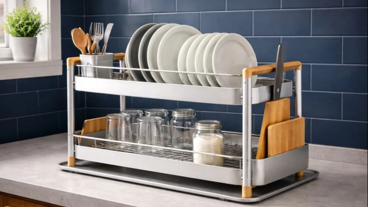 6 modelů odkapávače na nádobí nad dřezem pro rok 2026, díky kterým bude minimalistická kuchyně efektivnější