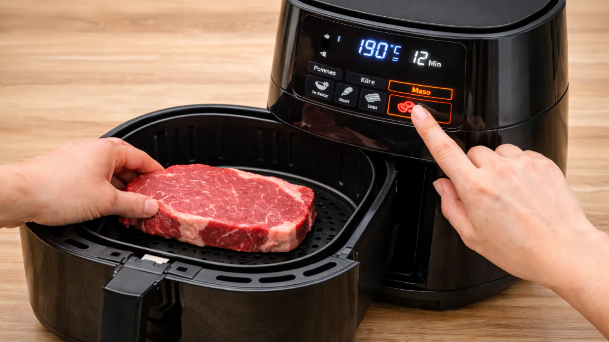 Gril není potřeba: jak připravit dokonalý steak v horkovzdušné fritéze