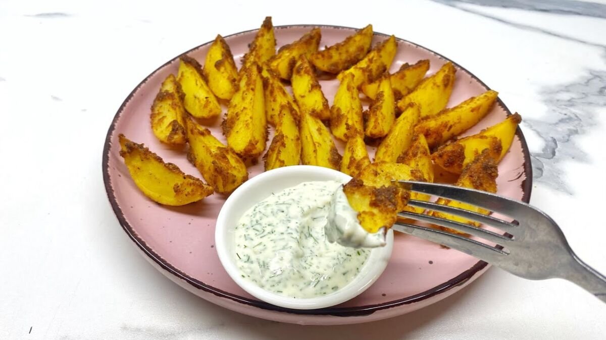 Pečené brambory s petrželovo-česnekovou omáčkou Jednoduché, ale neuvěřitelně chutné jídlo