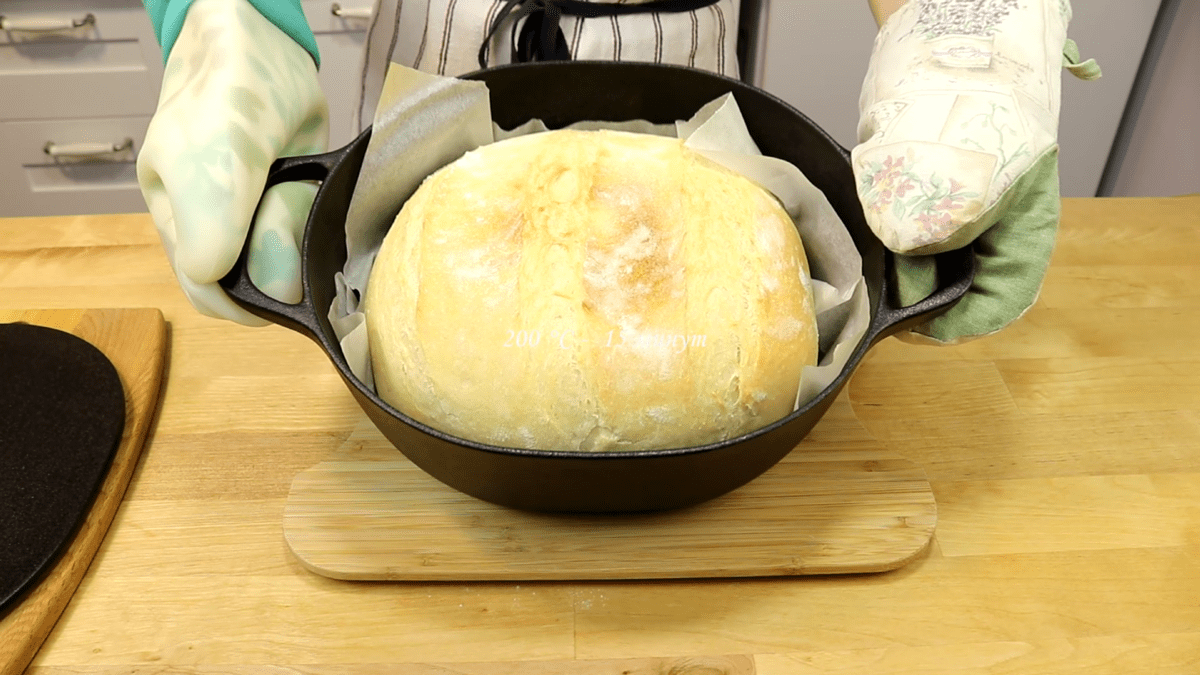 Recept na nekynutý chléb Skappel na pánvi