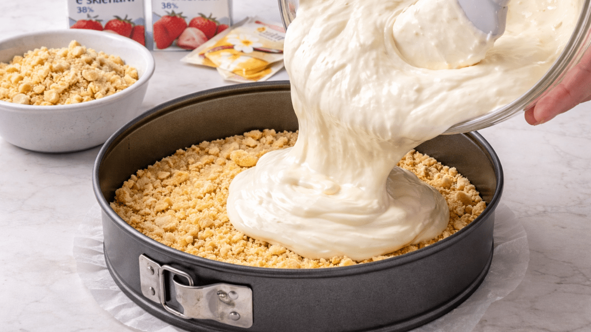 Rychlý cheesecake „Kremšnit“ – 10 minut práce 3 Rychlý cheesecake „Kremšnit“ – 10 minut práce