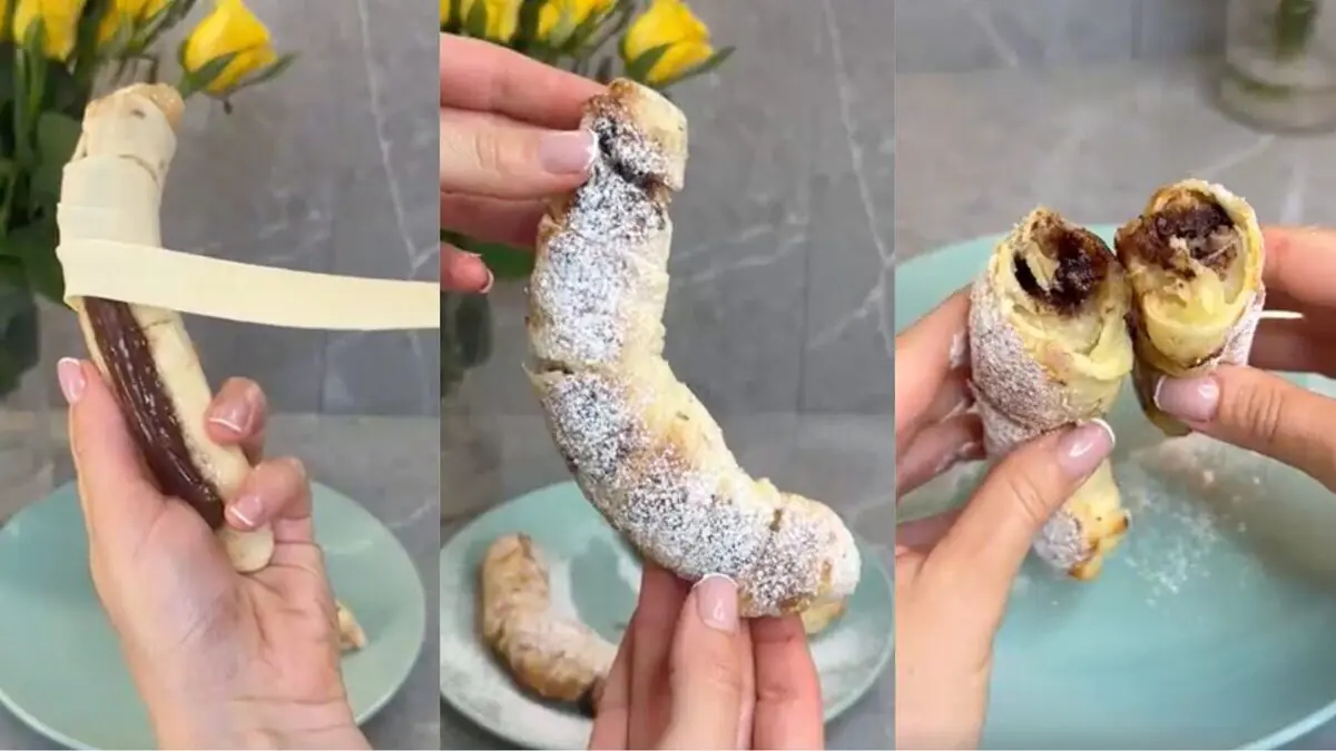 Banánové šneky s Nutellou: sladký recept